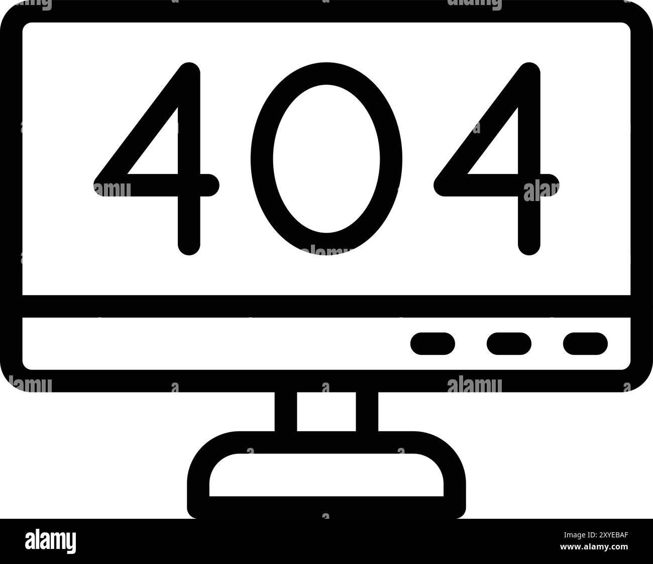 404 Fehlervektor-Symbol-Entwurfsdarstellung Stock Vektor