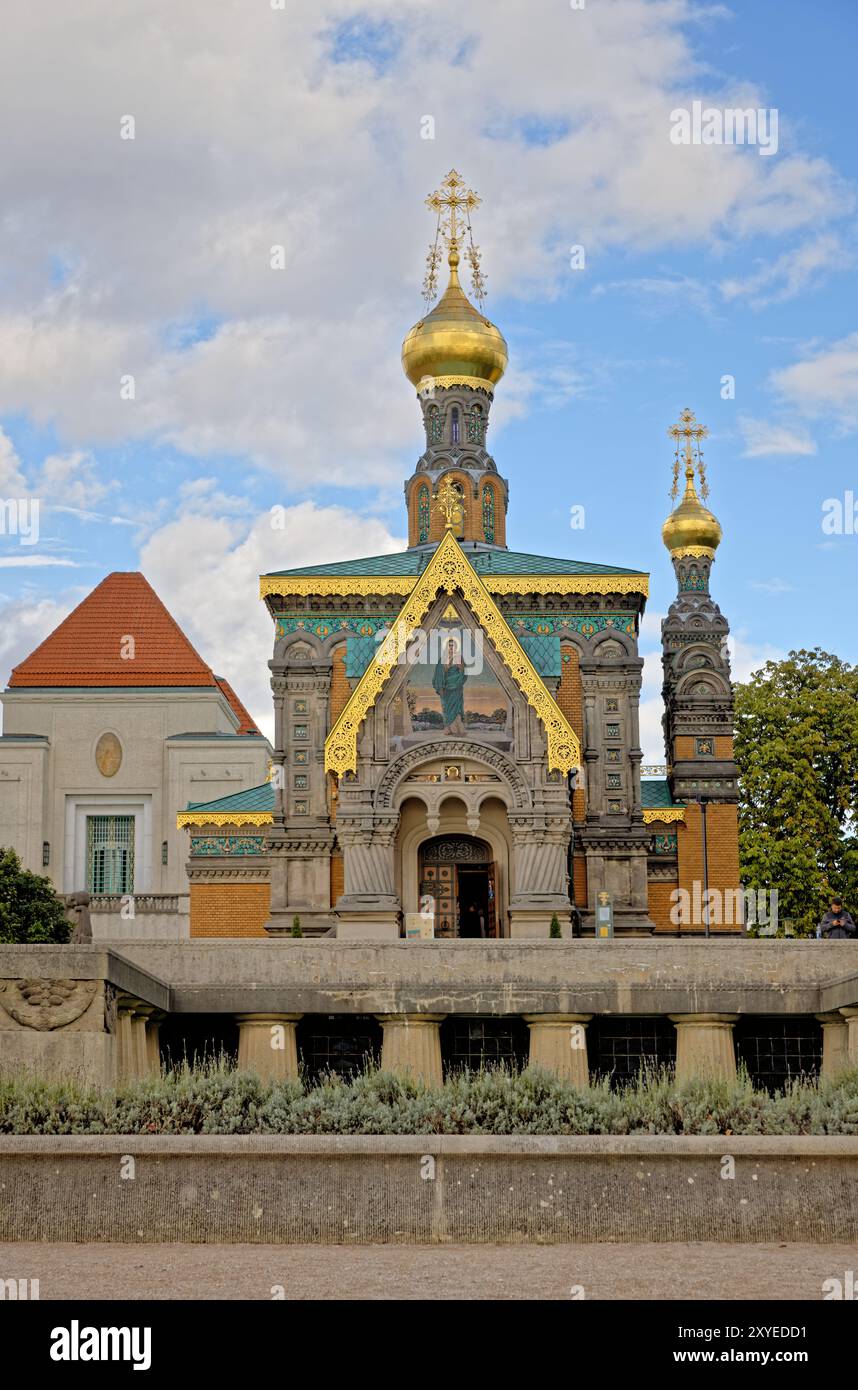 Russische Kapelle Darmstadt Stockfoto