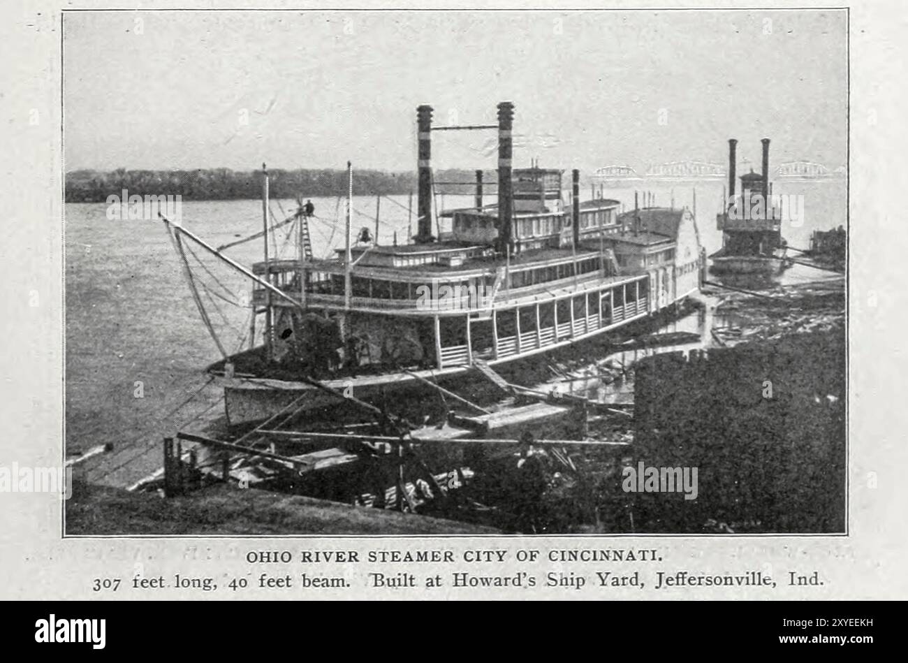 OHIO RIVER DAMPFER STADT CINCINNATI. Aus dem Artikel DIE STEIGENDE NACHFRAGE NACH LIGHTDRAUGHT-DAMPFERN. Von Waldon Fawcett vom Engineering Magazine gewidmet dem Industrial Progress Band XIX 1900 The Engineering Magazine Co Stockfoto