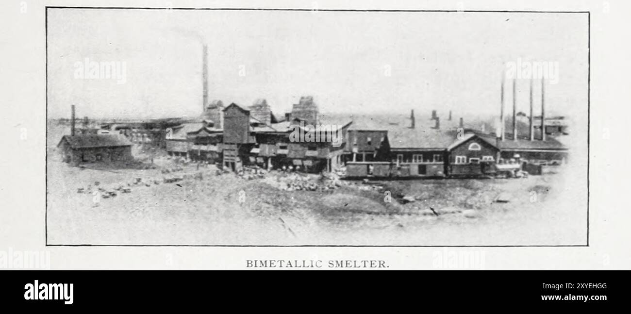BIMETALLHÜTTE AUS DEM ARTIKEL DIE VIERTE ERA DES BERGBAUBEZIRKS LEADVILLE. Von Thomas Tonge vom Engineering Magazine widmet sich dem Industrial Progress Band XIX 1900 The Engineering Magazine Co Stockfoto