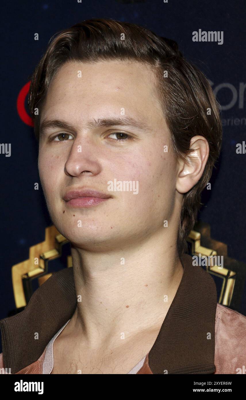 Ansel Elgort auf der CinemaCon 2019, Warner Bros Pictures „The Big Picture“-Präsentation am 2. April 2019 im Caesars Palace in Las Vegas, USA Stockfoto