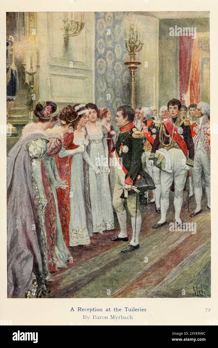 Napoleon Bonaparte (* 15. August 1769–5. Mai 1821 Napoleone di Buonaparte), später unter seinem regierenden Namen Napoleon I. bekannt, war ein französischer Militäroffizier und Staatsmann, der während der Französischen Revolution in den Jahren 1796 bis 1815 eine Reihe erfolgreicher Feldzüge in ganz Europa führte. Von 1799 bis 1804 war er Führer der Französischen Republik als erster Konsul, von 1804 bis 1814 des Französischen Reiches als Kaiser der Franzosen und von 1815 kurzzeitig erneut. Stockfoto