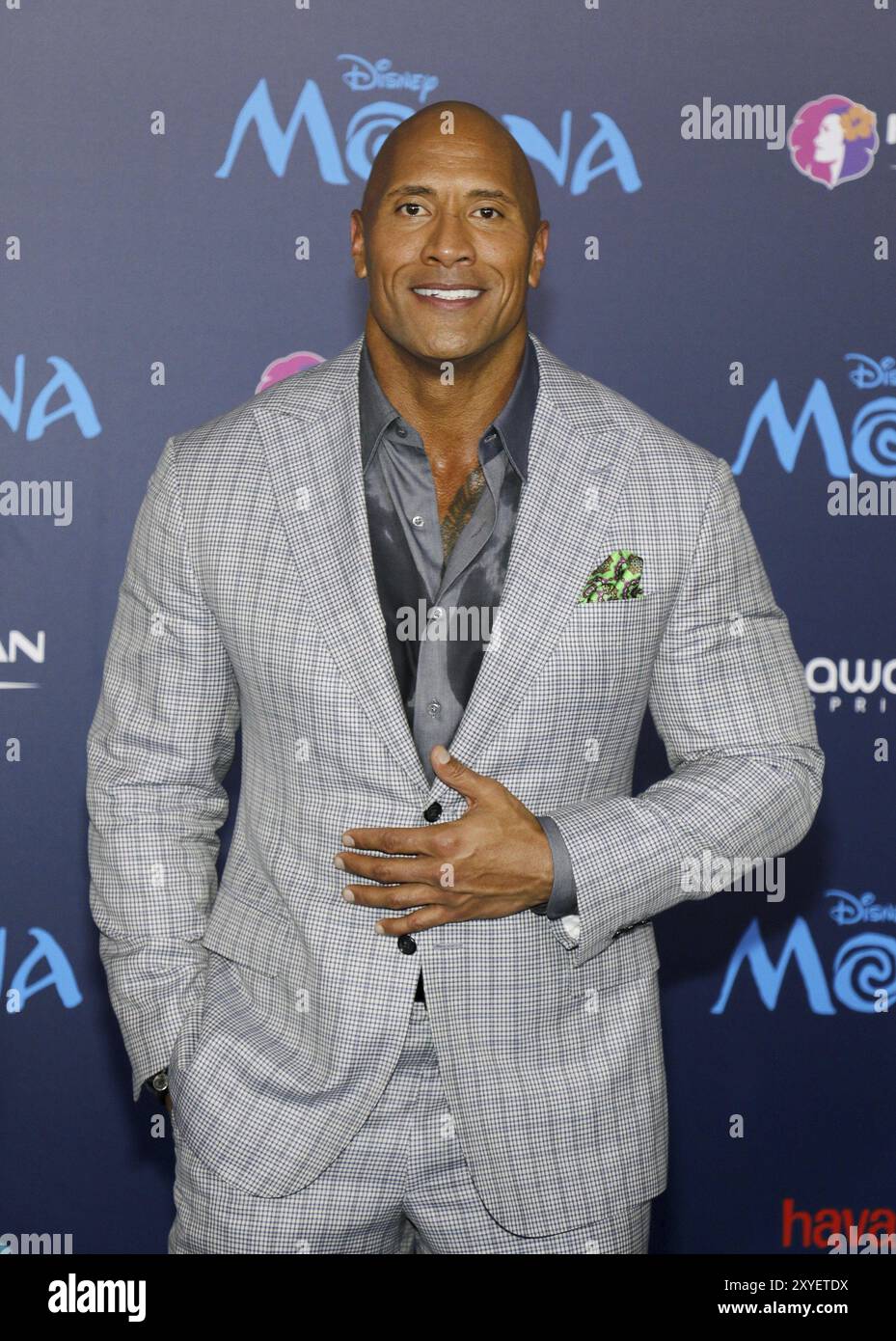 Dwayne Johnson bei der AFI FEST 2016 Premiere von „Moana“, die am 14. November 2016 im El Capitan Theatre in Hollywood stattfand Stockfoto