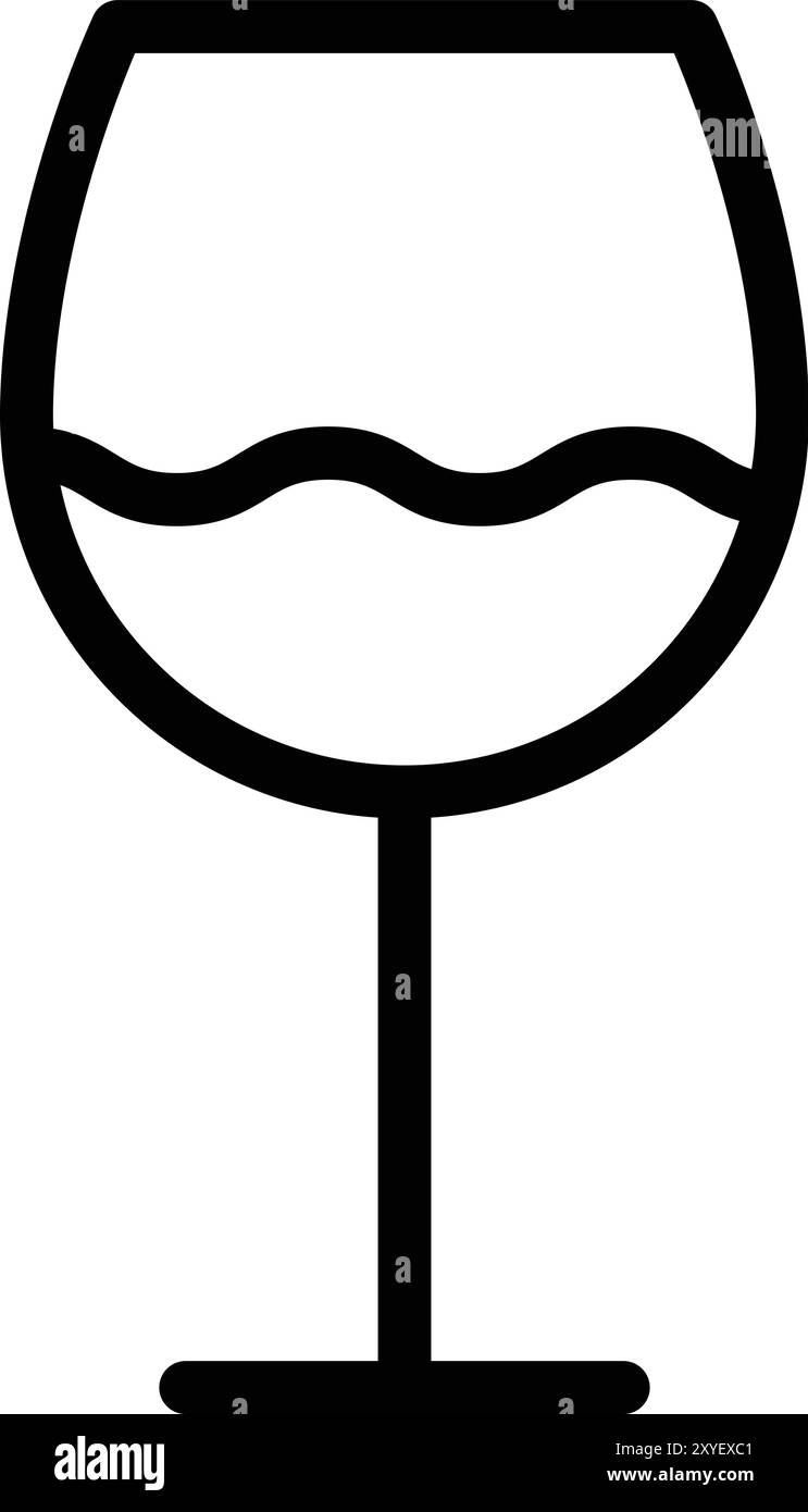 Illustration Des Glasvektorsymbols Stock Vektor