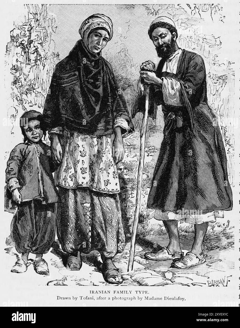 Iranische Familie aus Band II von Ridpath's Universal History von Ridpath, John Clark, 1840-1900, veröffentlicht im Jahr 1897 Stockfoto