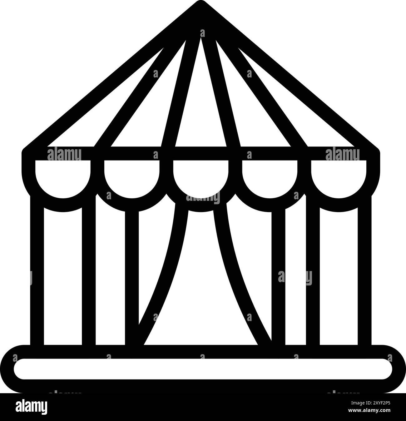 Zelt Vektor Symbol Design Illustration Stock Vektor