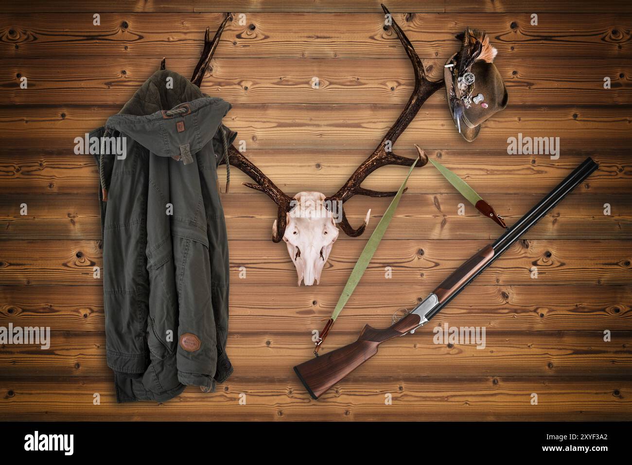 Hunter's Garderobe Stockfoto