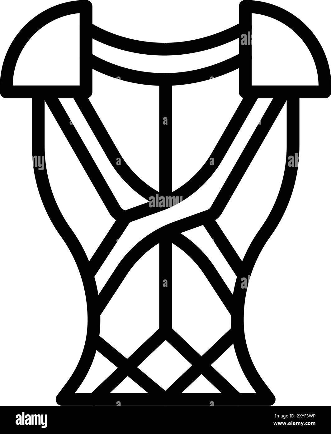 Armor Vector Icon Design Illustration Stock Vektor