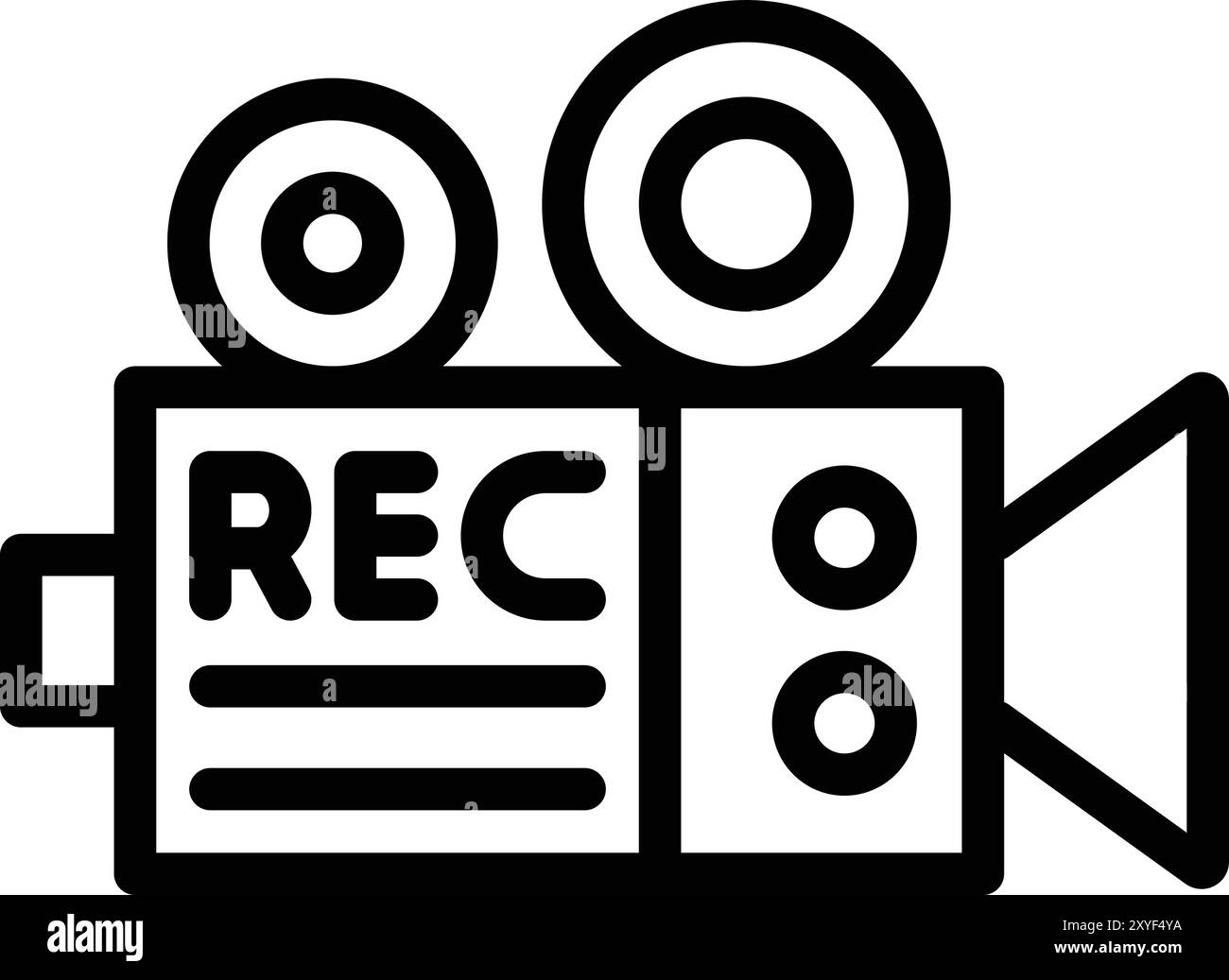 Video Recorder Vektor Symbol Design Illustration Stock Vektor