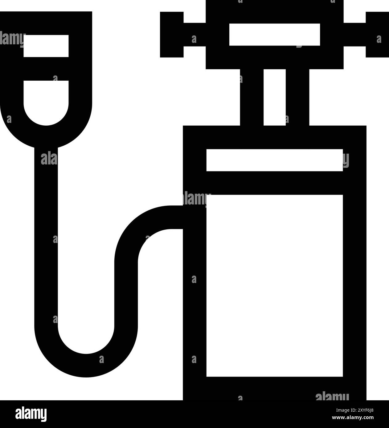 Illustration Des Vektorsymbols Luftpumpe Stock Vektor