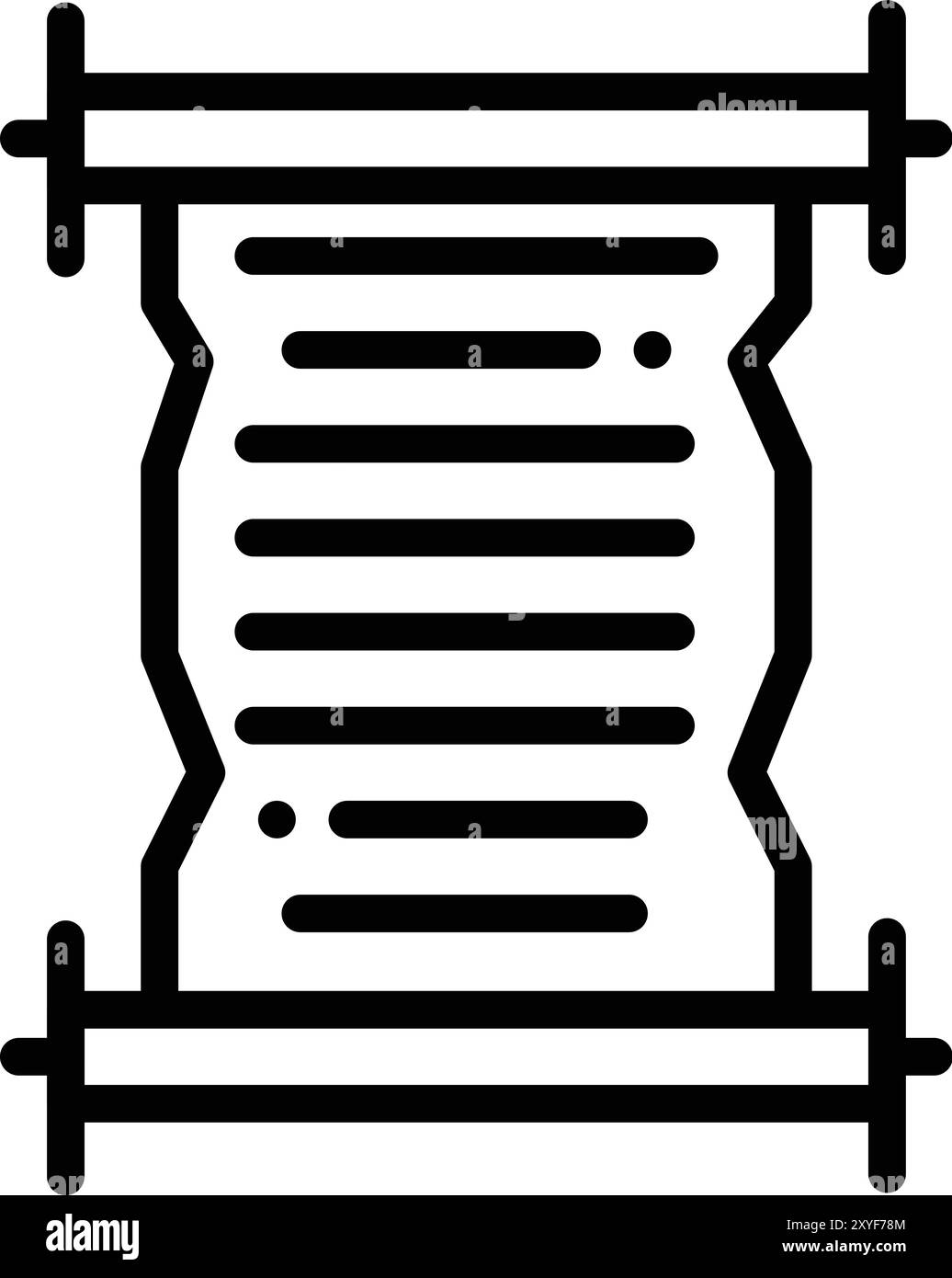 Bildlauf-Vektor-Symbol Design-Illustration Stock Vektor