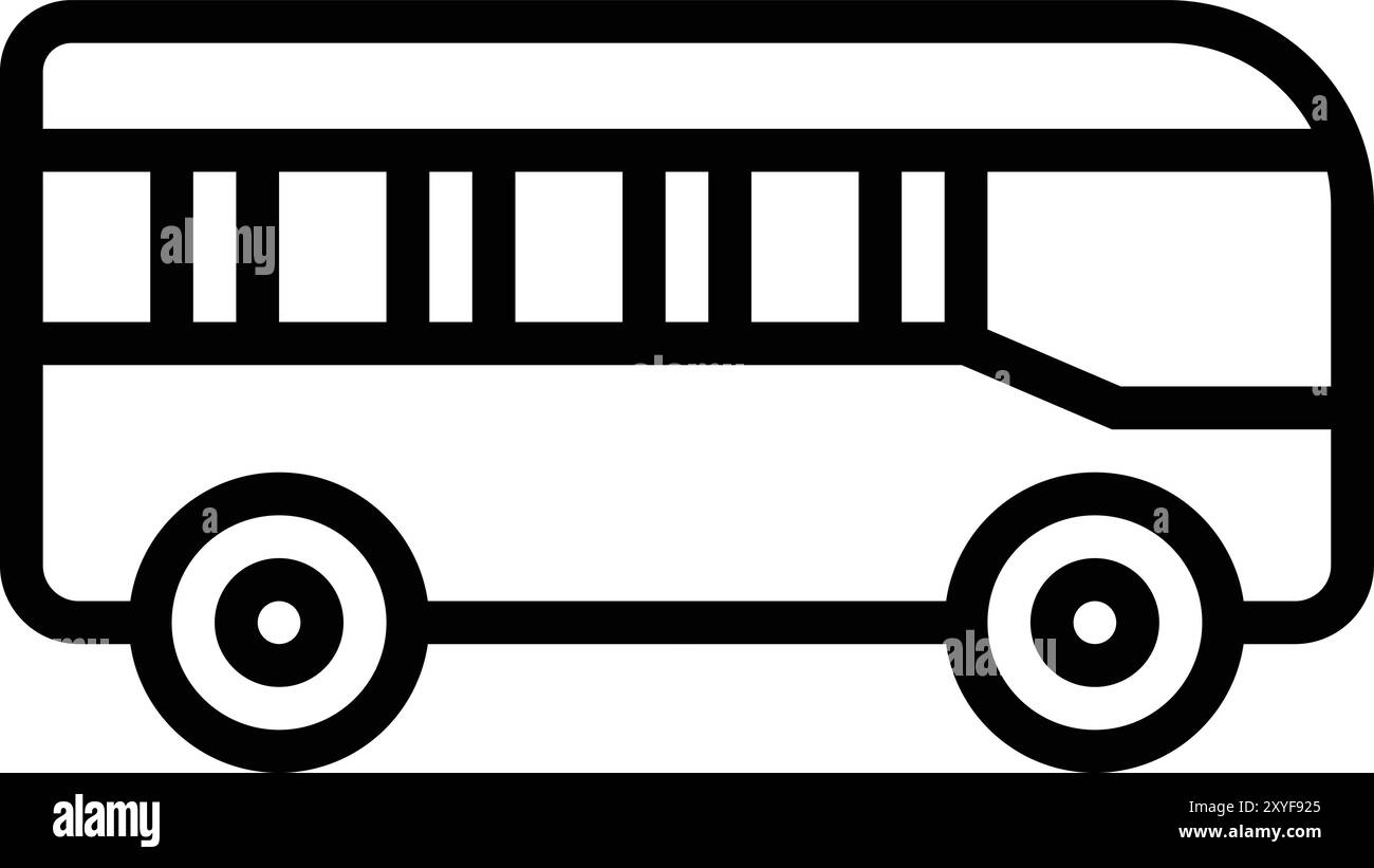 Design-Illustration Des Bus-Vektor-Symbols Stock Vektor