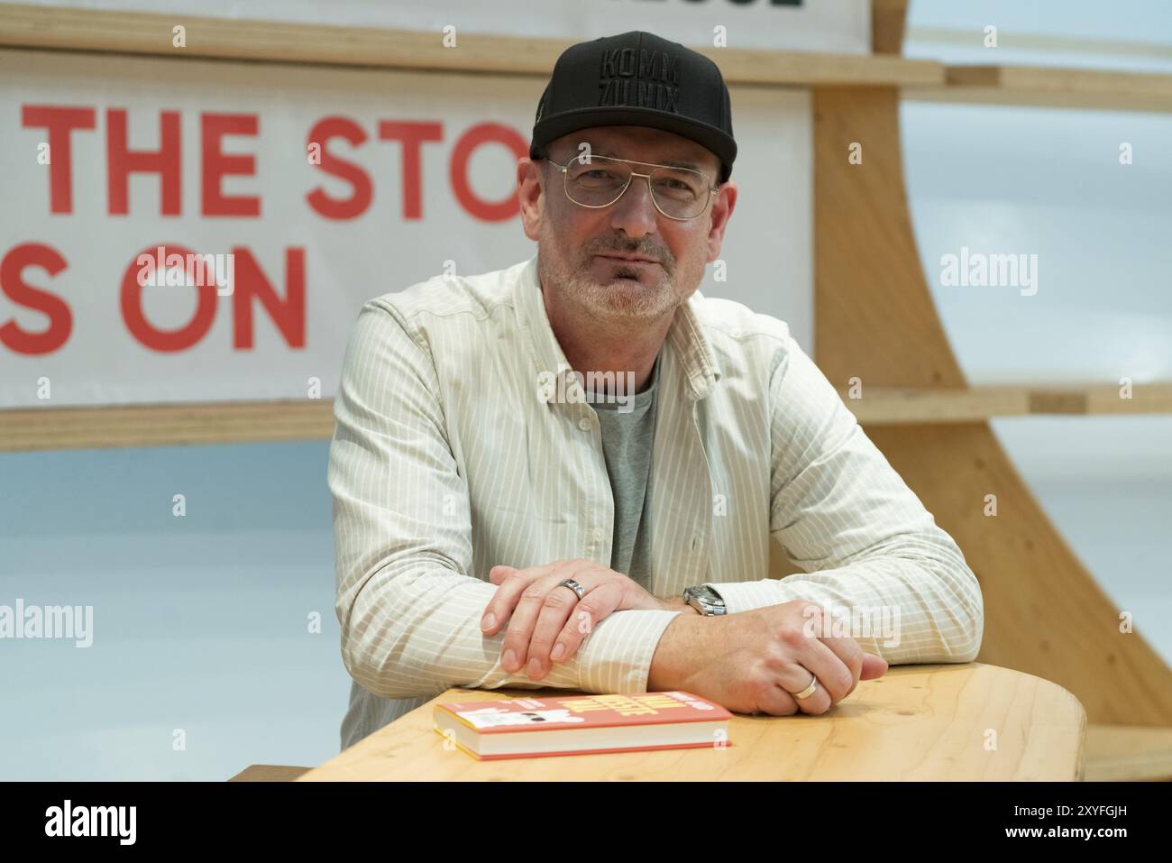 FRANKFURT AM MAIN, 22. Oktober 2023: Tommy Jaud (*1970, deutscher Schriftsteller) auf der 75. Frankfurter Buchmesse, Europa Stockfoto