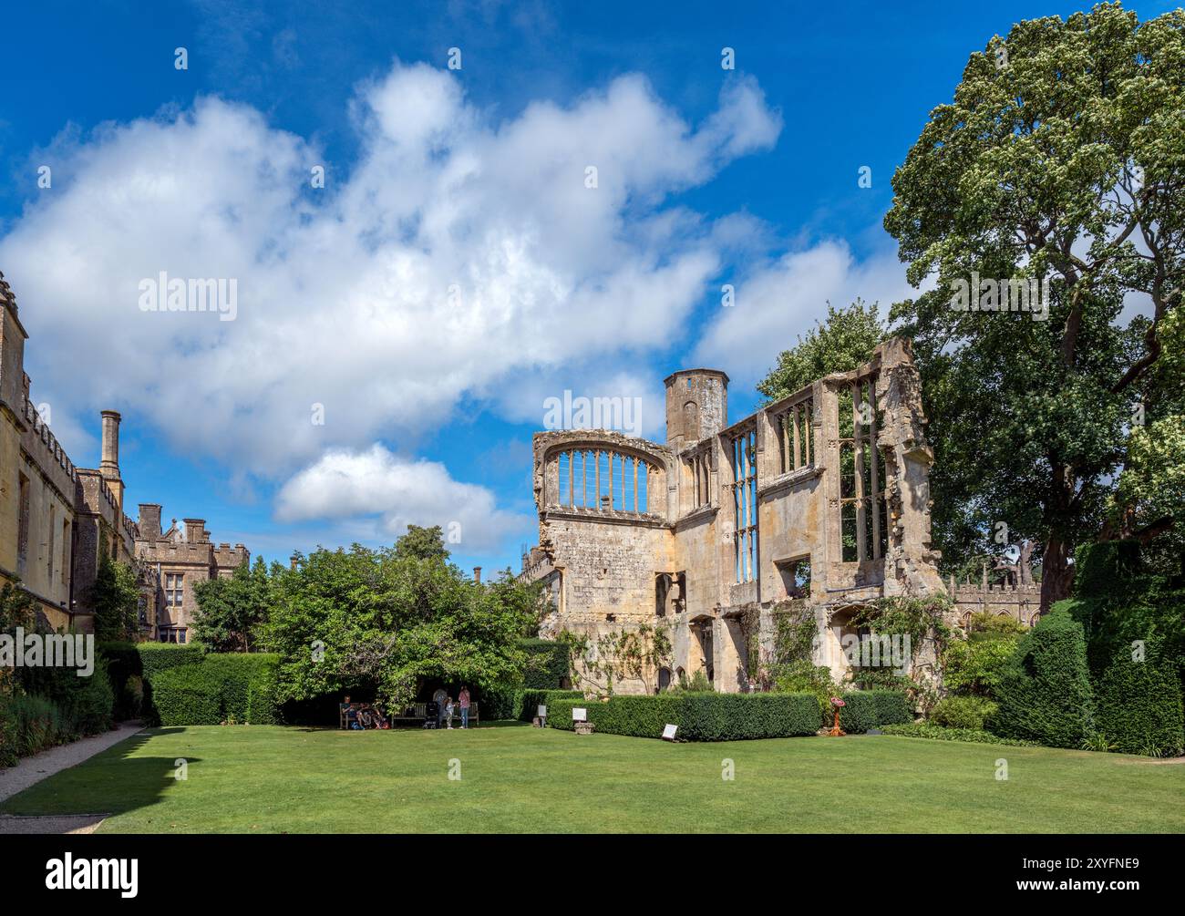 Richard III. Bankettsaal, Sudeley Castle, nahe Winchcombe, Gloucestershire, England, UK Stockfoto