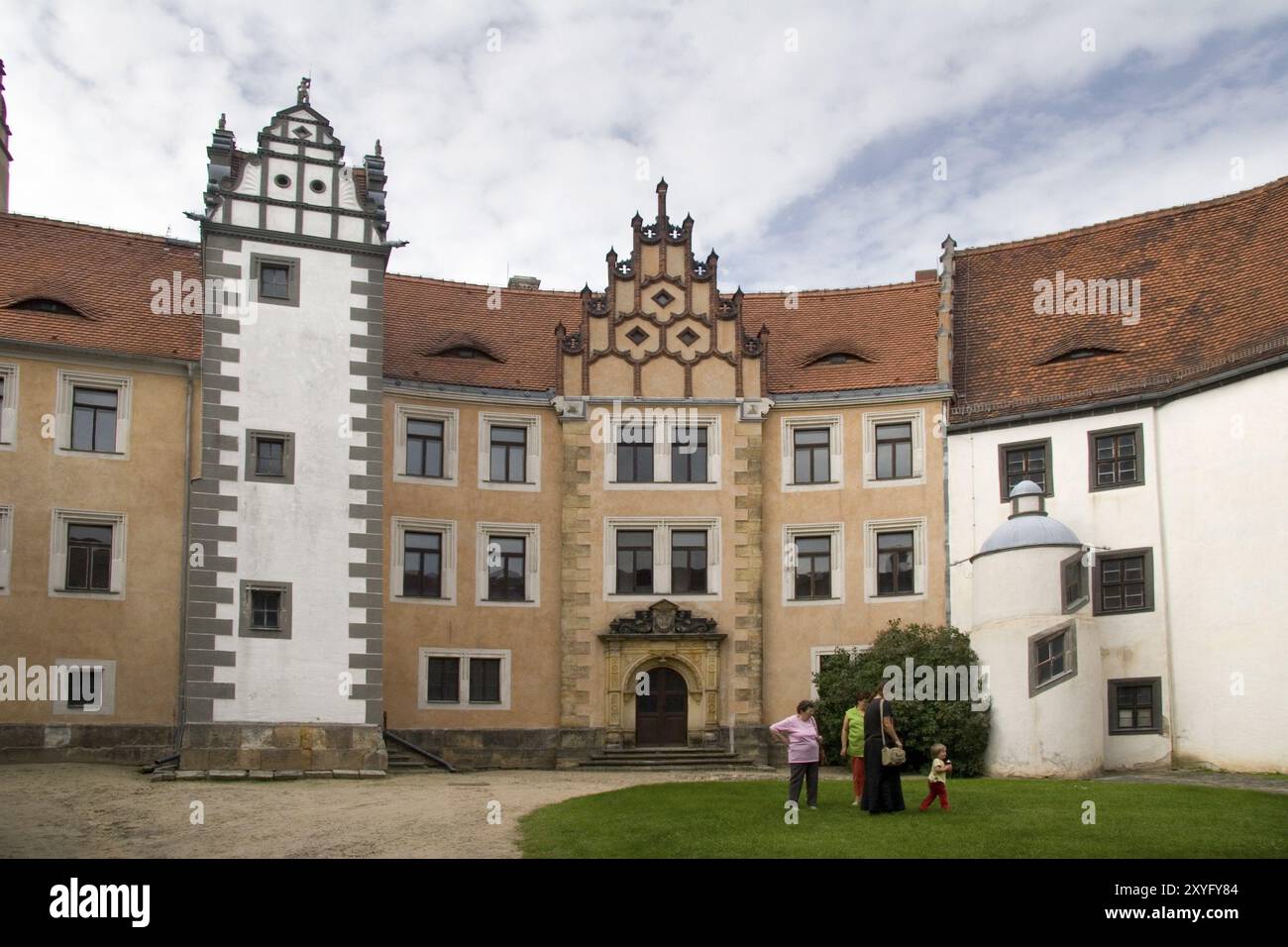 Schloss Strehla im Stadtteil Riesa-Grossenhain Stockfoto