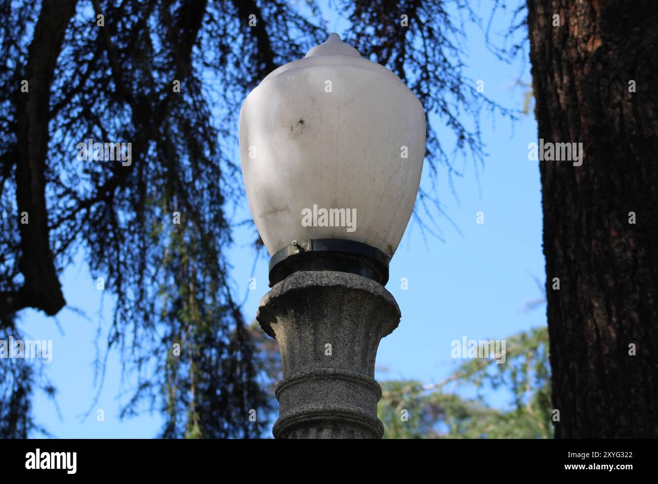 Glühlampe für Außenleuchten aus nächster Nähe Stockfoto