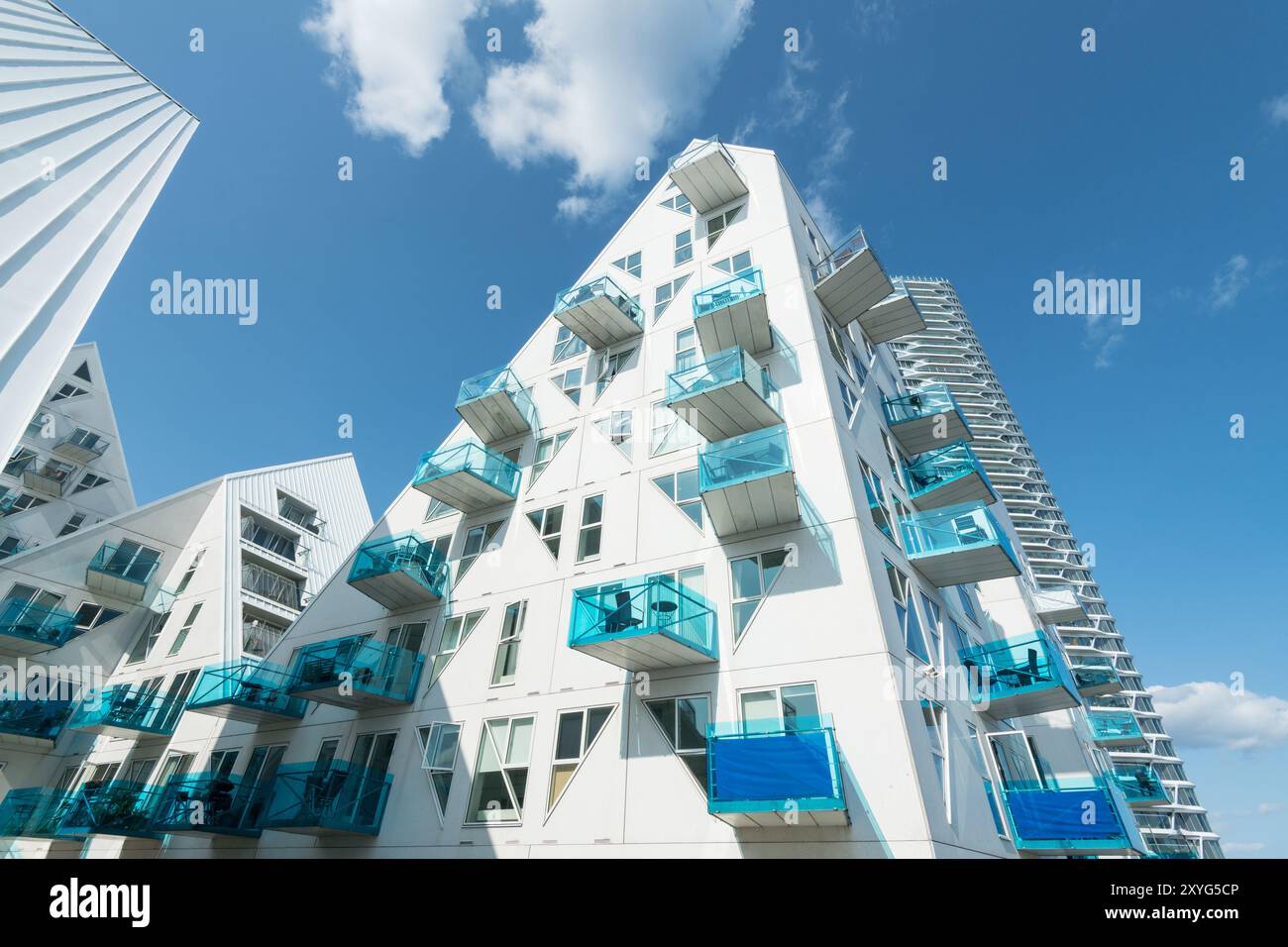Isbjerget und das Leuchtturmgebäude in Aarhus, Dänemark Stockfoto