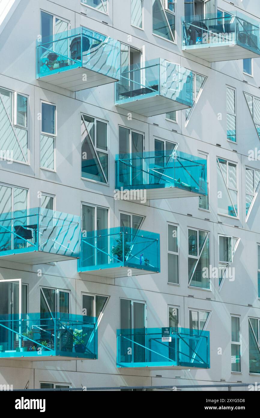 Isbjerget und das Leuchtturmgebäude in Aarhus, Dänemark Stockfoto