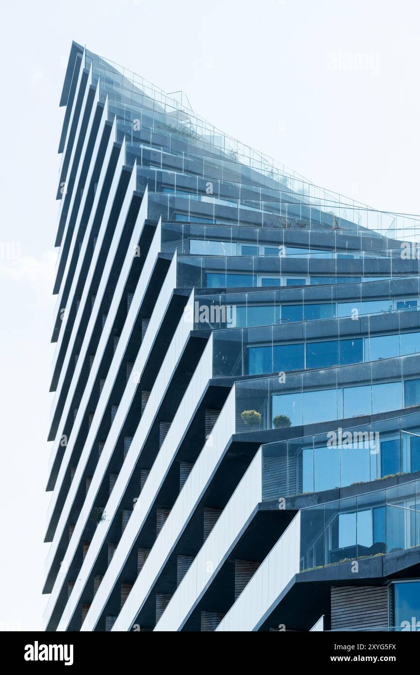 Isbjerget und das Leuchtturmgebäude in Aarhus, Dänemark Stockfoto