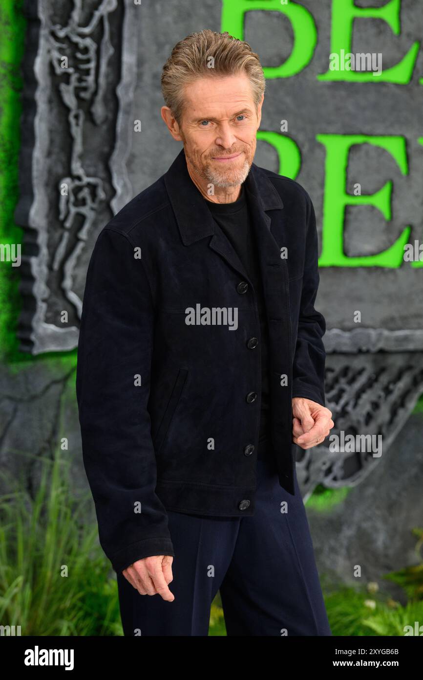 London, Großbritannien. August 2024. Willem Dafoe besuchte die britische Premiere von BeetleJuice BeetleJuice am Cineworld Leicester Square in London. Das Foto sollte lauten: Matt Crossick/Empics/Alamy Live News Stockfoto