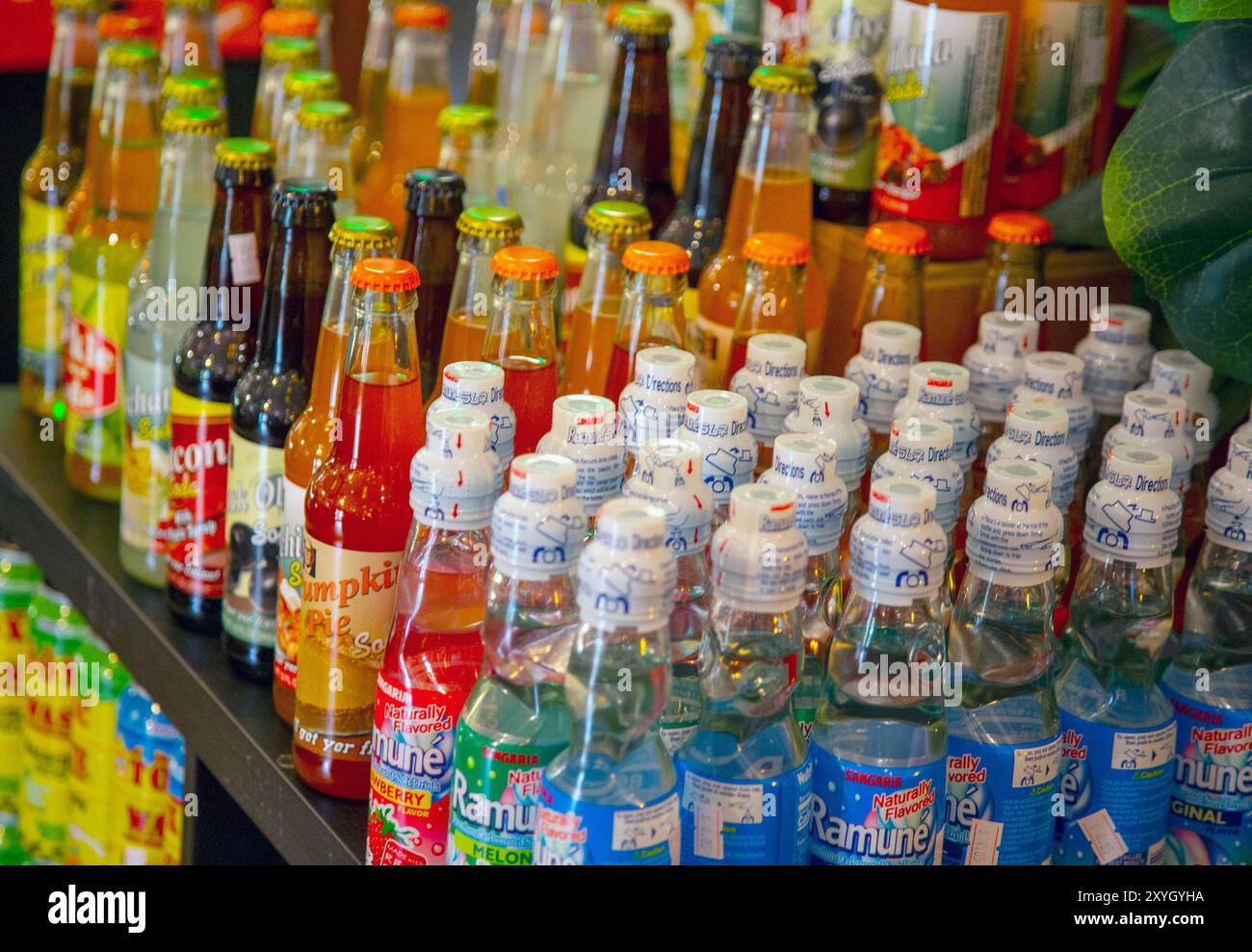 Limonade in einem Gemischtwarenladen in Kent, Connecticut Stockfoto