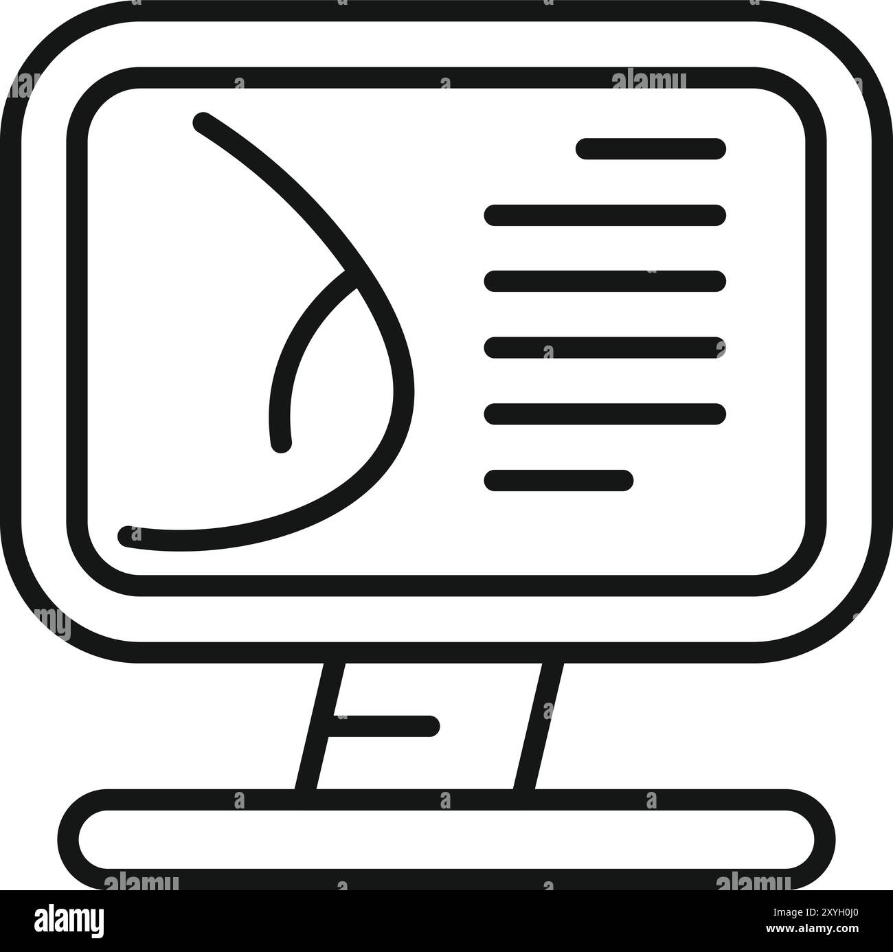 Ultraschallgerät mit Fetussymbol, das die Schwangerschaftsuntersuchung beim Gynäkologen anzeigt Stock Vektor
