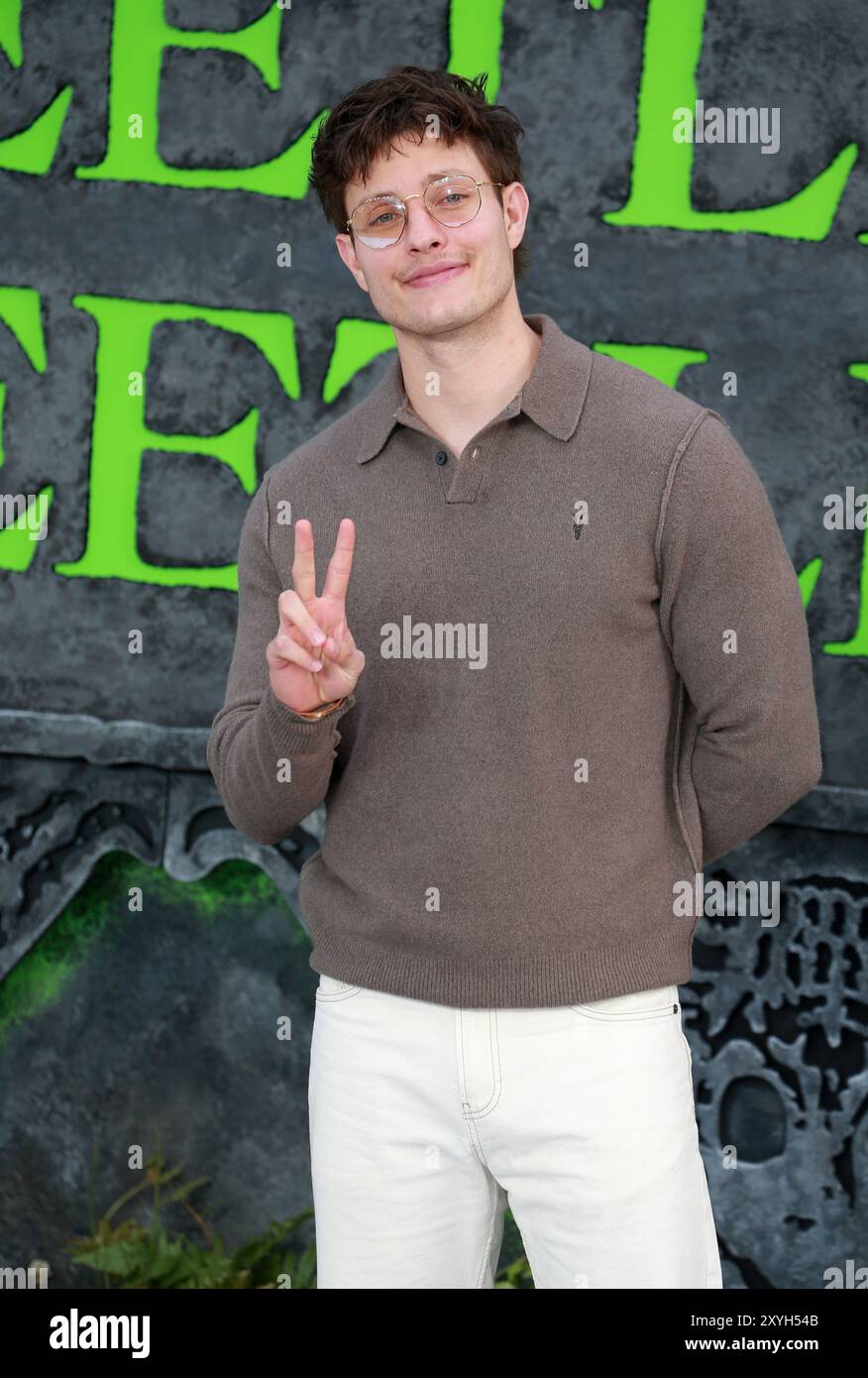 London, Großbritannien. August 2024. Matt Rife nimmt an der britischen Premiere von Beetlejuice BeetleJuice am Cineworld Leicester Square in London Teil. (Foto: Fred Duval/SOPA Images/SIPA USA) Credit: SIPA USA/Alamy Live News Stockfoto