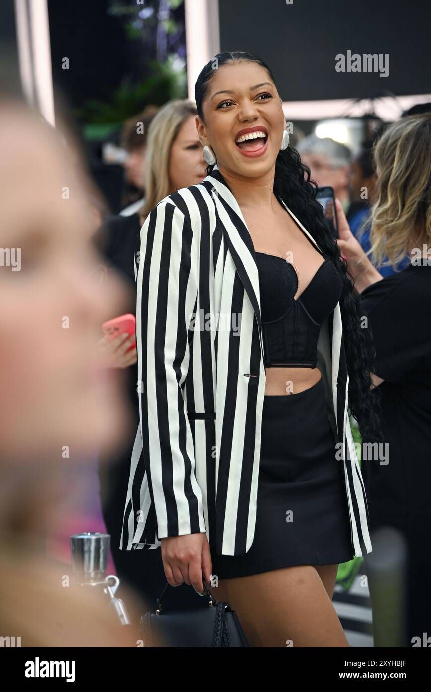 LONDON, GROSSBRITANNIEN. August 2024. BeetleJuice BeetleJuice - UK Premiere im Cineworld Cinema - London Leicester Square, London, UK. (Quelle: Siehe Li/Picture Capital/Alamy Live News Stockfoto