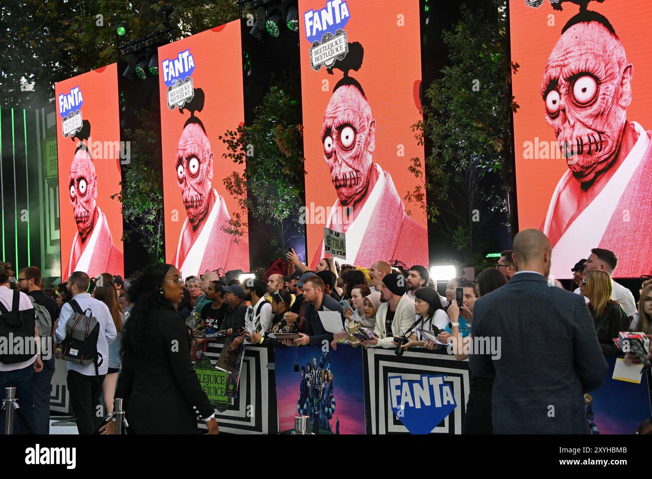 LONDON, GROSSBRITANNIEN. August 2024. BeetleJuice BeetleJuice - UK Premiere im Cineworld Cinema - London Leicester Square, London, UK. (Quelle: Siehe Li/Picture Capital/Alamy Live News Stockfoto