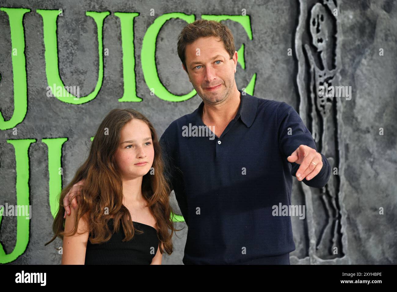 LONDON, GROSSBRITANNIEN. August 2024. EBON Moss-Bachrach besucht BeetleJuice BeetleJuice - UK Premiere im Cineworld Cinema - London Leicester Square, London, UK. (Quelle: Siehe Li/Picture Capital/Alamy Live News Stockfoto