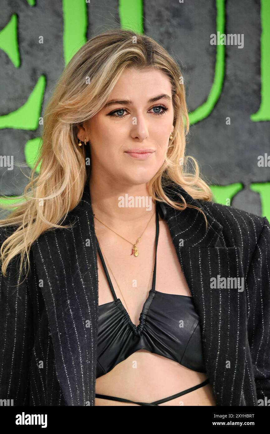 LONDON, GROSSBRITANNIEN. August 2024. Honor Swinton Byrne besucht BeetleJuice BeetleJuice - UK Premiere im Cineworld Cinema - London Leicester Square, London, UK. (Quelle: Siehe Li/Picture Capital/Alamy Live News Stockfoto