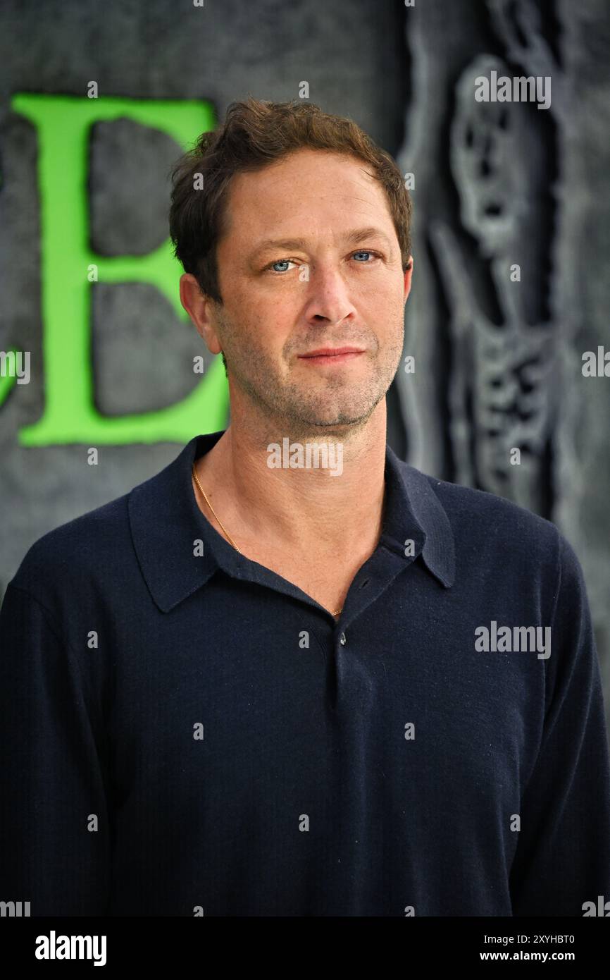 LONDON, GROSSBRITANNIEN. August 2024. EBON Moss-Bachrach besucht BeetleJuice BeetleJuice - UK Premiere im Cineworld Cinema - London Leicester Square, London, UK. (Quelle: Siehe Li/Picture Capital/Alamy Live News Stockfoto