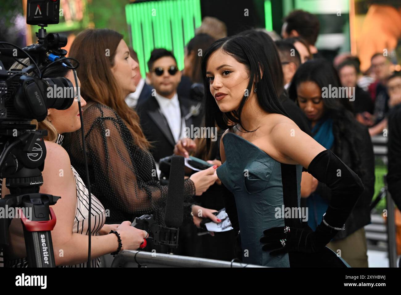 LONDON, GROSSBRITANNIEN. August 2024. Jenna Ortega besucht BeetleJuice BeetleJuice - UK Premiere im Cineworld Cinema - London Leicester Square, London, UK. (Quelle: Siehe Li/Picture Capital/Alamy Live News Stockfoto