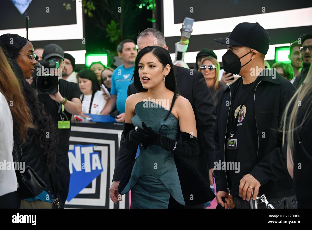 LONDON, GROSSBRITANNIEN. August 2024. Jenna Ortega besucht BeetleJuice BeetleJuice - UK Premiere im Cineworld Cinema - London Leicester Square, London, UK. (Quelle: Siehe Li/Picture Capital/Alamy Live News Stockfoto