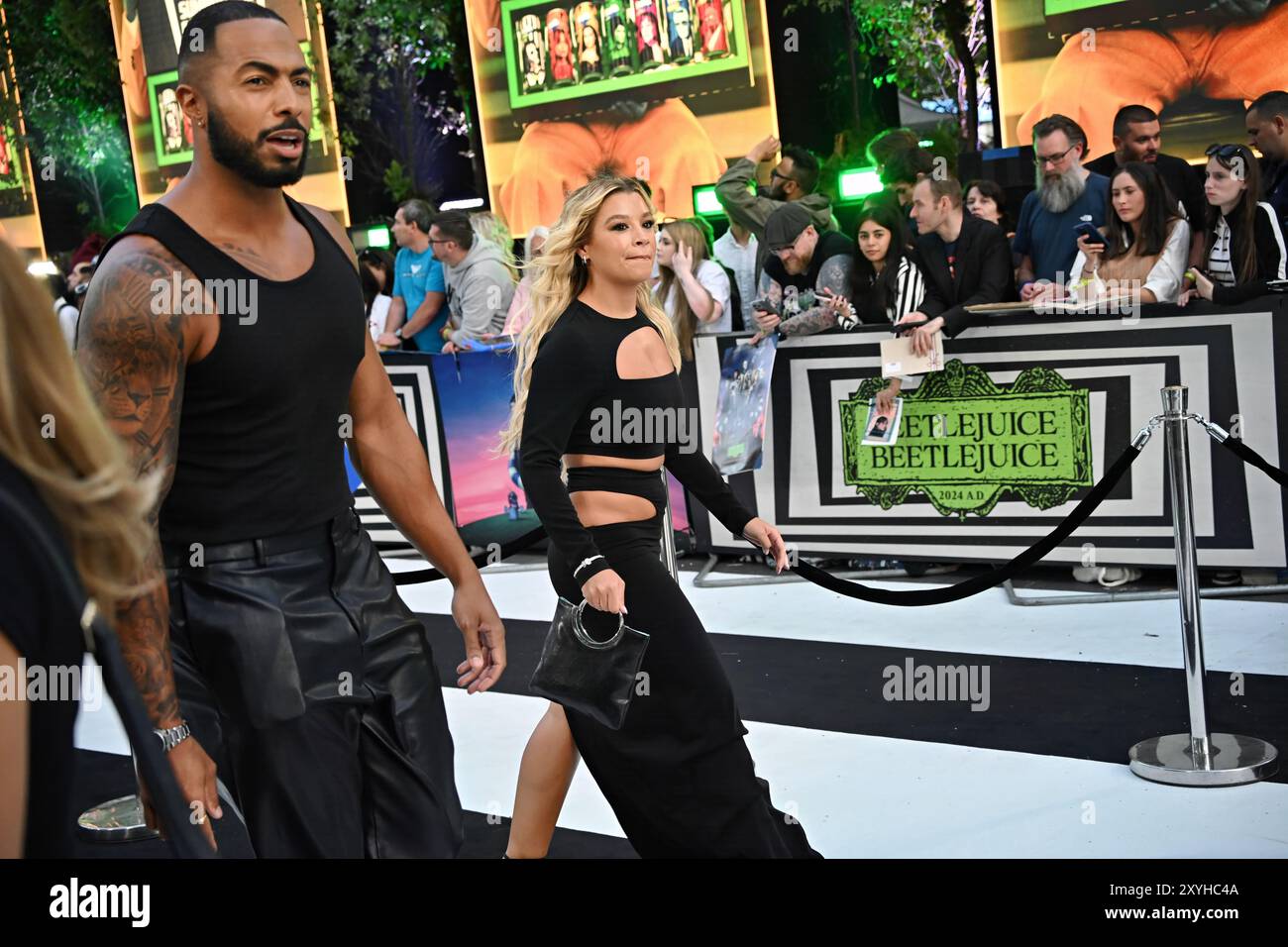 LONDON, GROSSBRITANNIEN. August 2024. Tyler West, Molly Rainford besucht BeetleJuice BeetleJuice - UK Premiere im Cineworld Cinema - London Leicester Square, London, UK. (Quelle: Siehe Li/Picture Capital/Alamy Live News Stockfoto