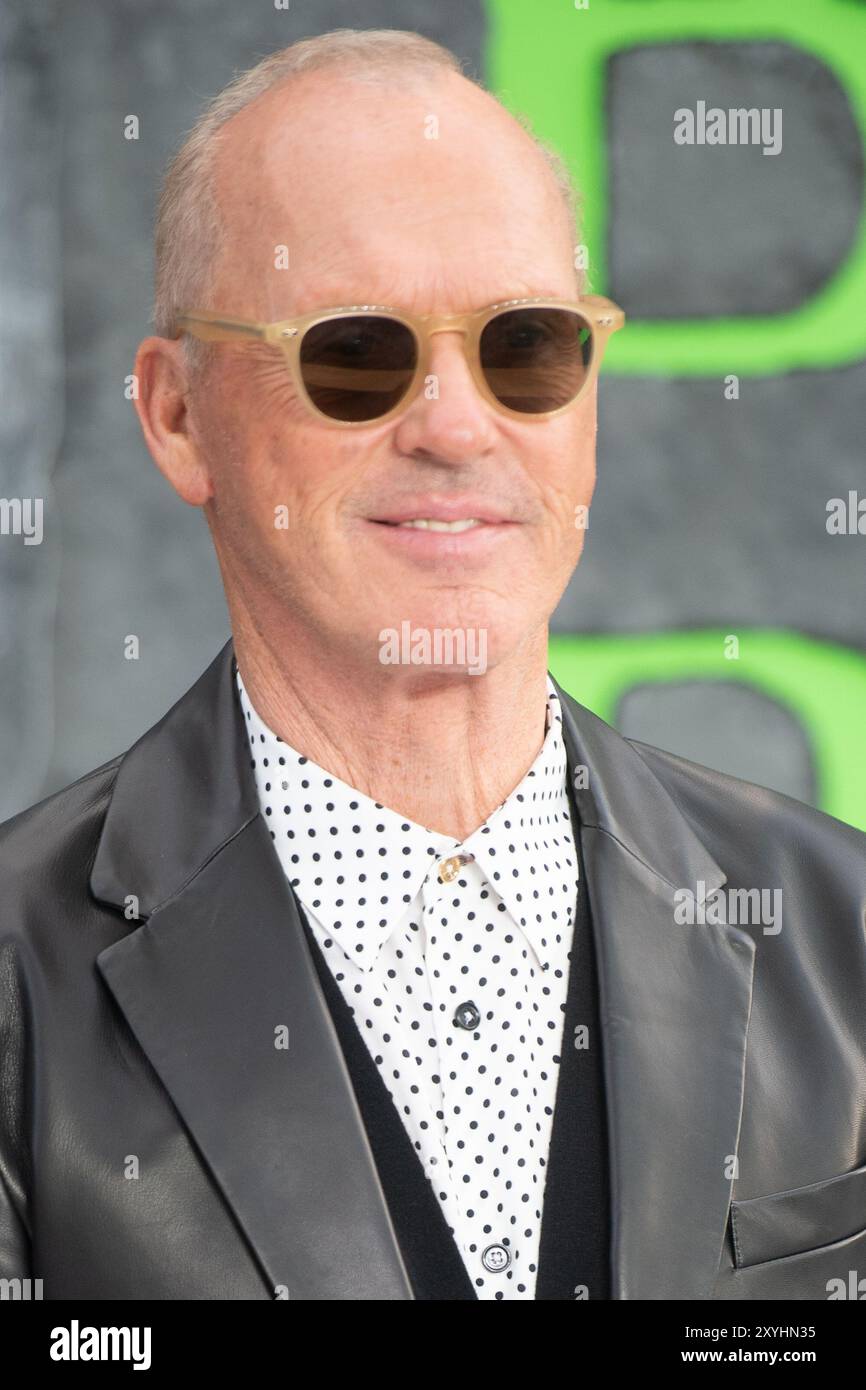 London, Großbritannien. August 2024. Im Bild: Schauspieler Michael Keaton nimmt an der britischen Premiere von BeetleJuice BeetleJuice im Cineworld, Leicester Square, Teil. Quelle: Justin Ng/Alamy Live News Stockfoto