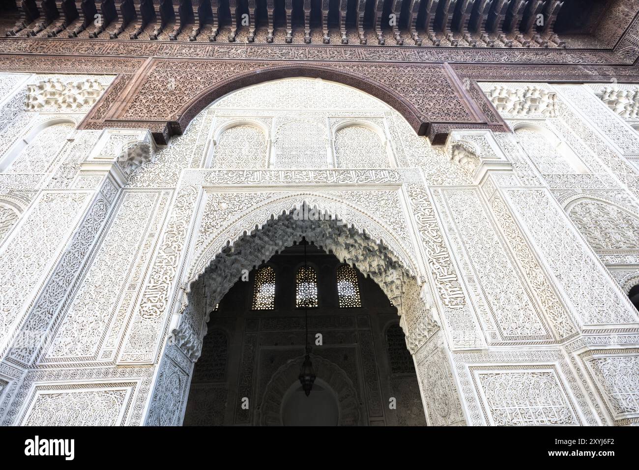 Medersa Bou Inania Koranschule, Meknes Stockfoto