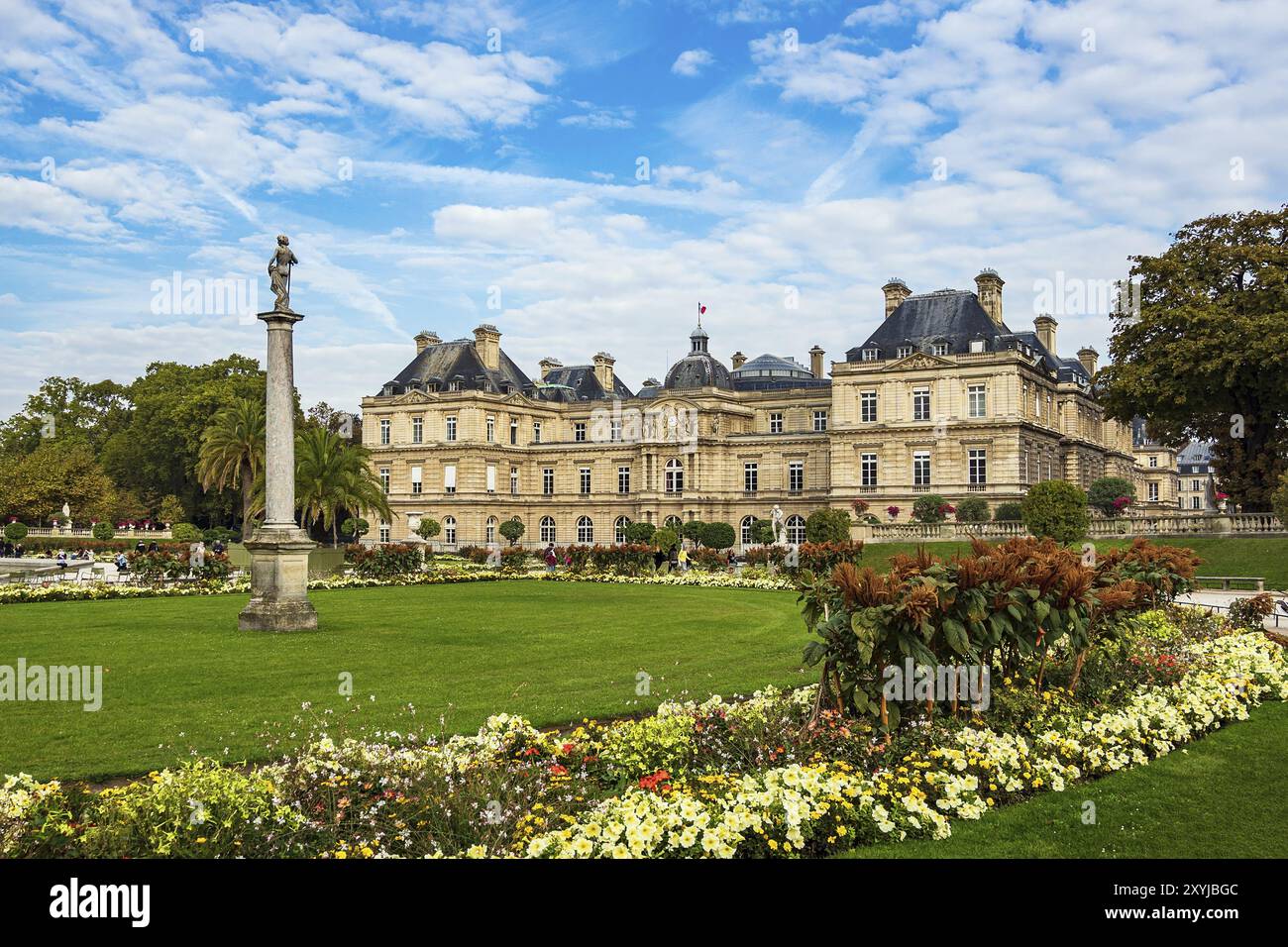 Blick auf die Jardin du Luxembourg in Paris, Frankreich, Europa Stockfoto