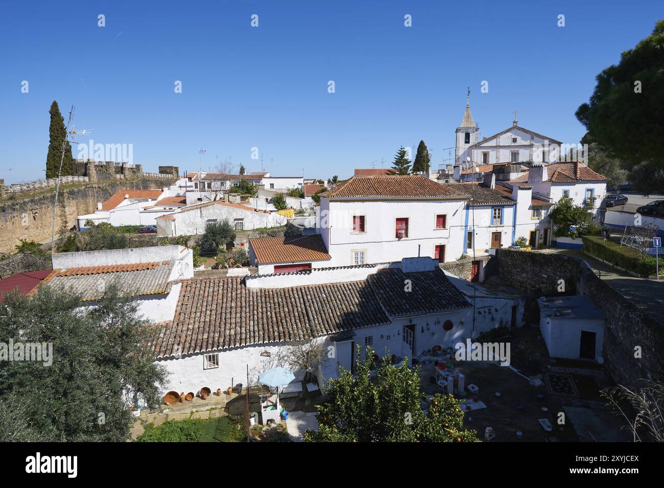 Vila Vicosa Gebäude in der Burg in Alentejo, Portugal, Europa Stockfoto