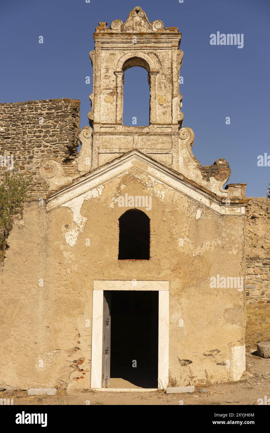 Juromenha wunderschöne Burgruine in Alentejo, Portugal, Europa Stockfoto