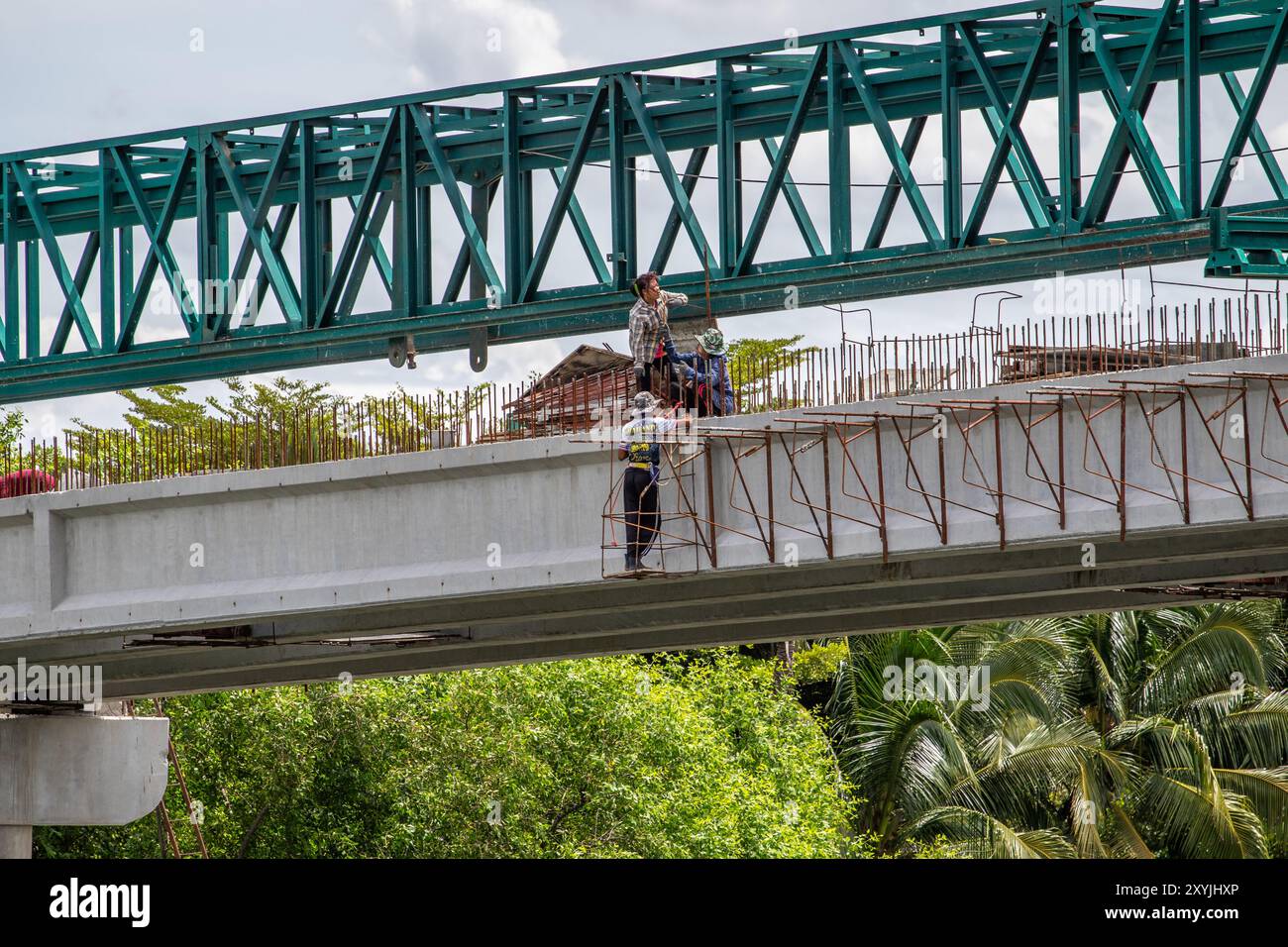 Brückenkonstruktion Teil 3 Stockfoto