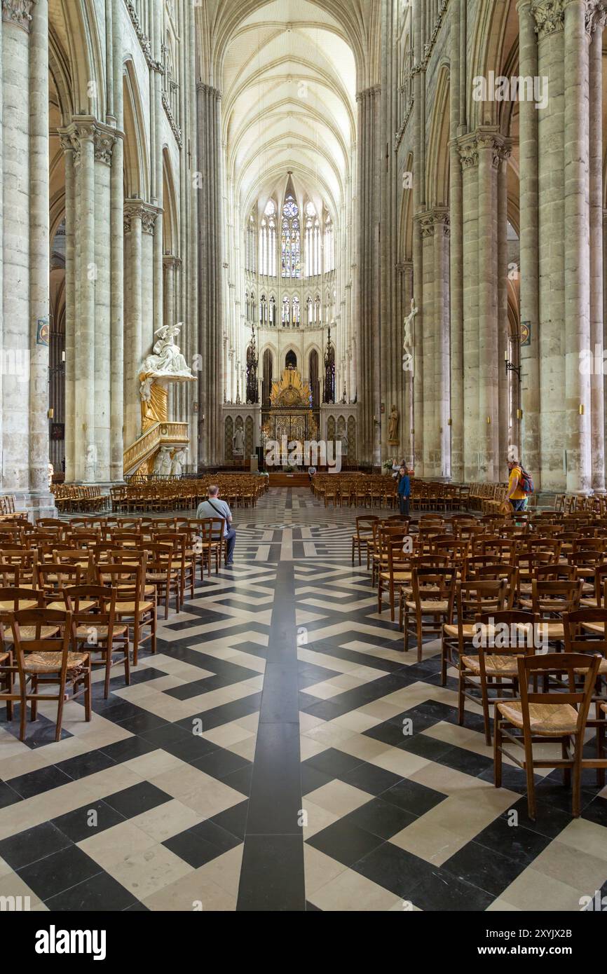 Kathedrale von Amiens, Amiens, Hauts-de-France, Frankreich Stockfoto