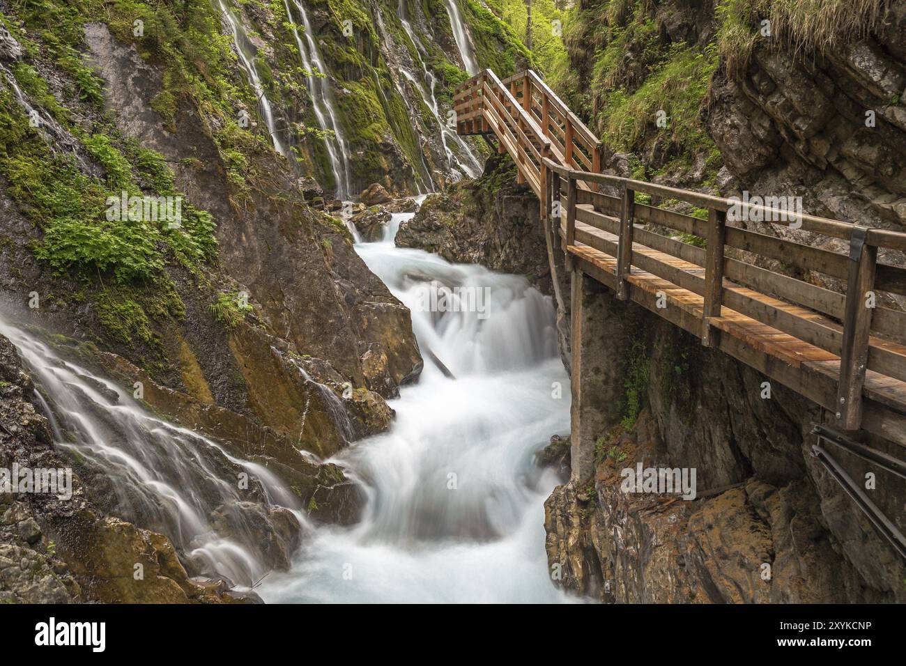 Wimbachschlucht bei Berchtesgaden Stockfoto