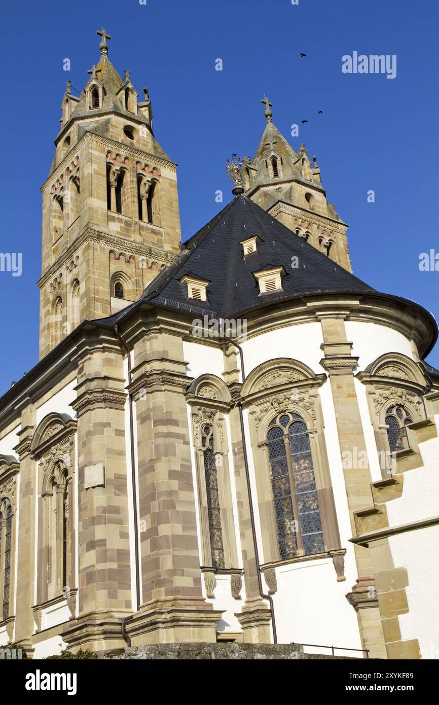 Die Kirche St. Nikolaus auf Schloss Comburg bei Schwäbisch Hall Stockfoto