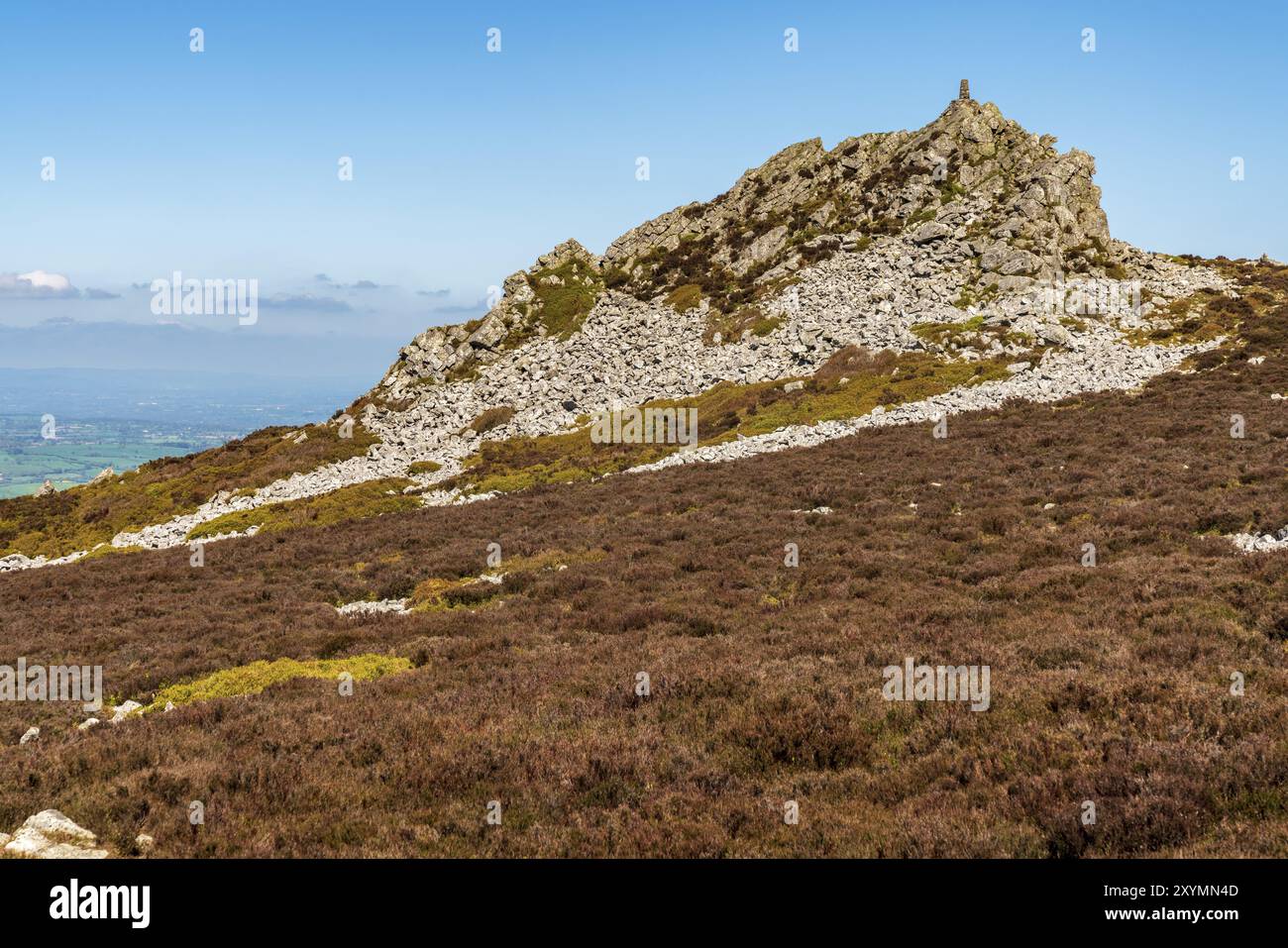 Shropshire Landschaft am Stiperstones National Nature Reserve, England, Großbritannien Stockfoto