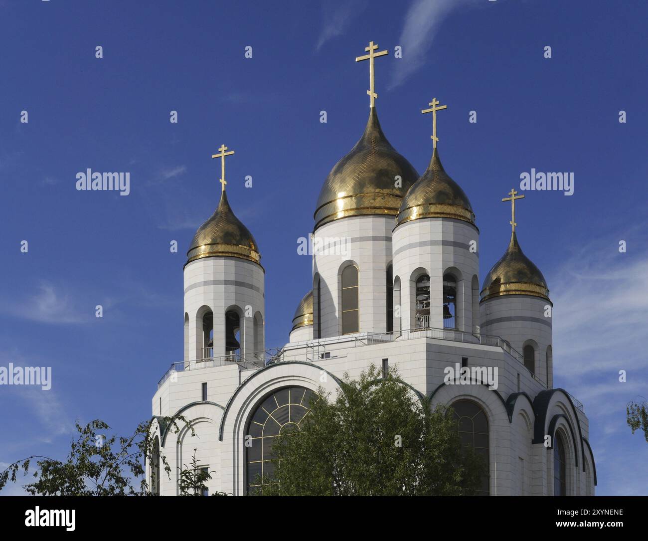 Christus der Erlöser Kathedrale, Siegesplatz, Kaliningrad, Russland, Europa Stockfoto