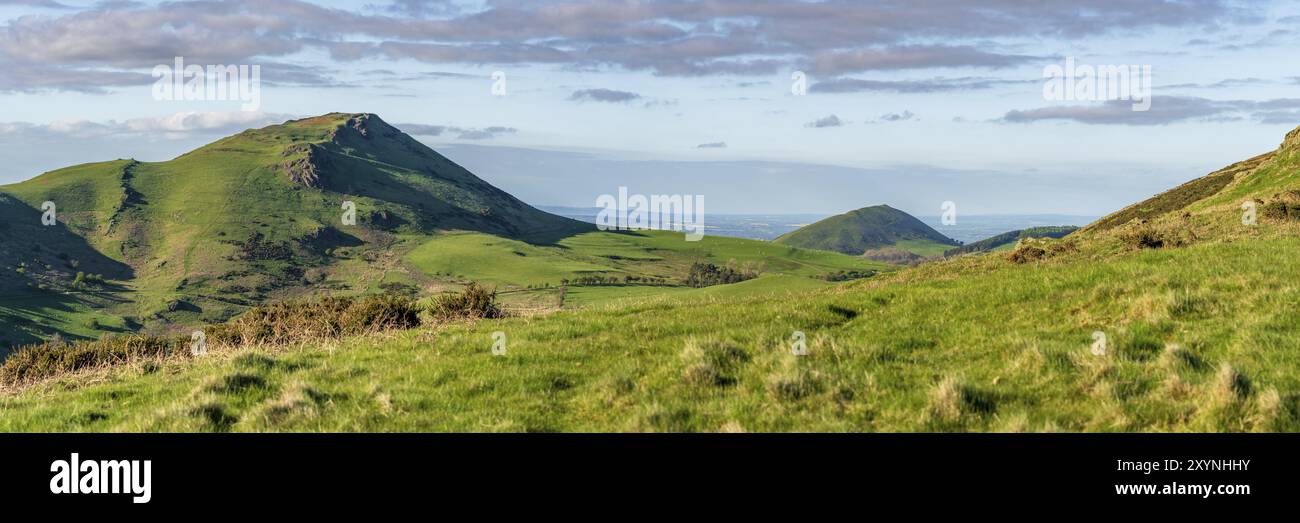 Caer Caradoc zwischen Church Stretton und Hope Bowdler, Shropshire, England, Großbritannien Stockfoto