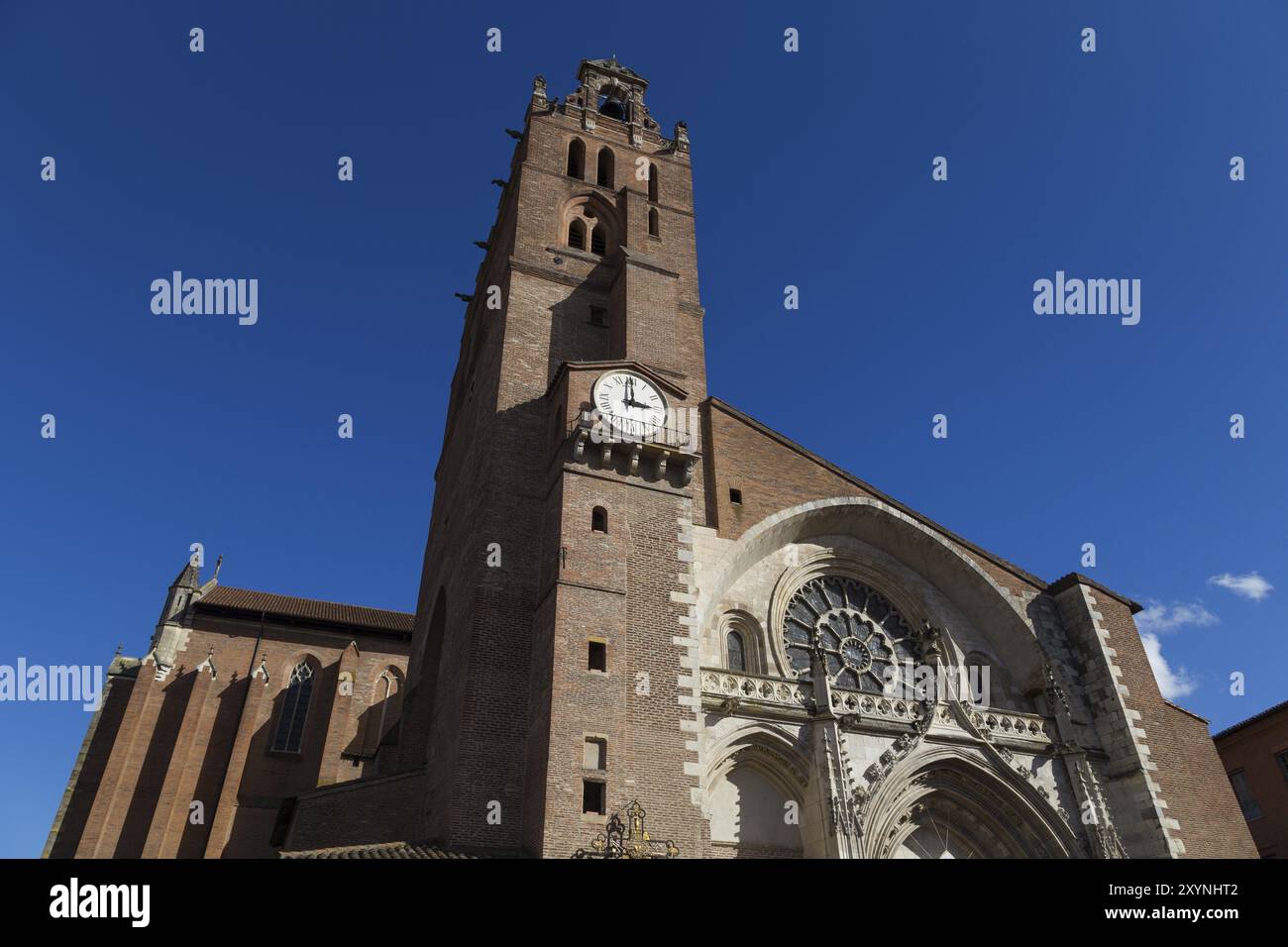 Foto der Kathedrale Saint-Etienne in Toulouse, Frankreich, Europa Stockfoto