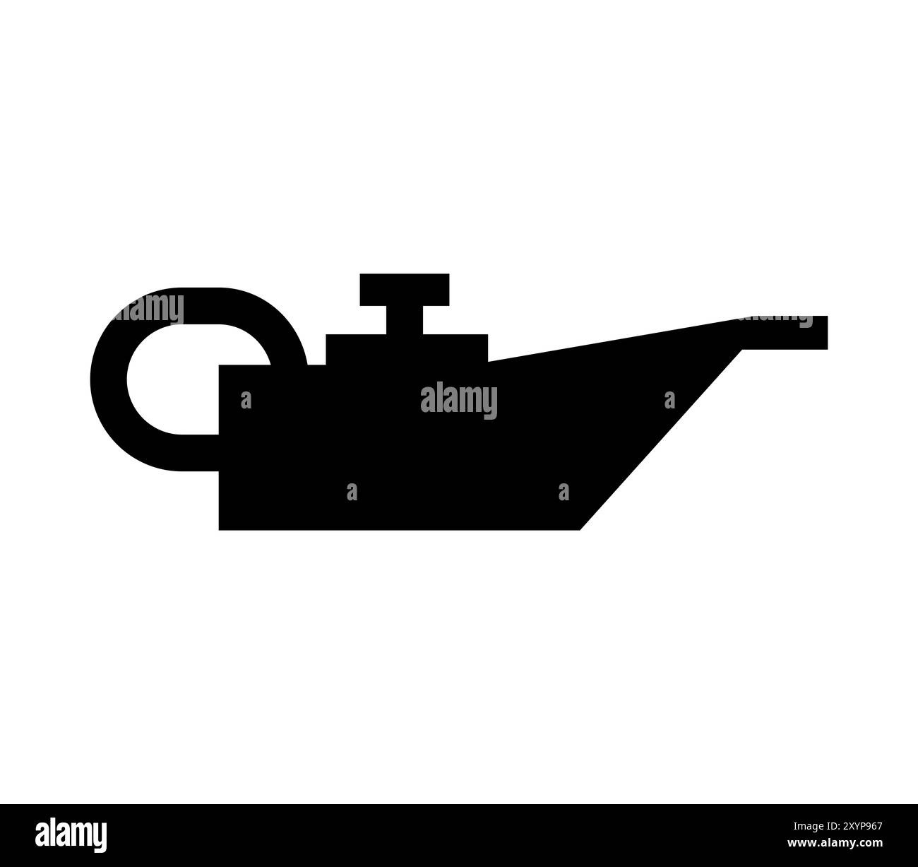 Autoöl-Symbol in Vektor auf weißem Hintergrund dargestellt Stockfoto