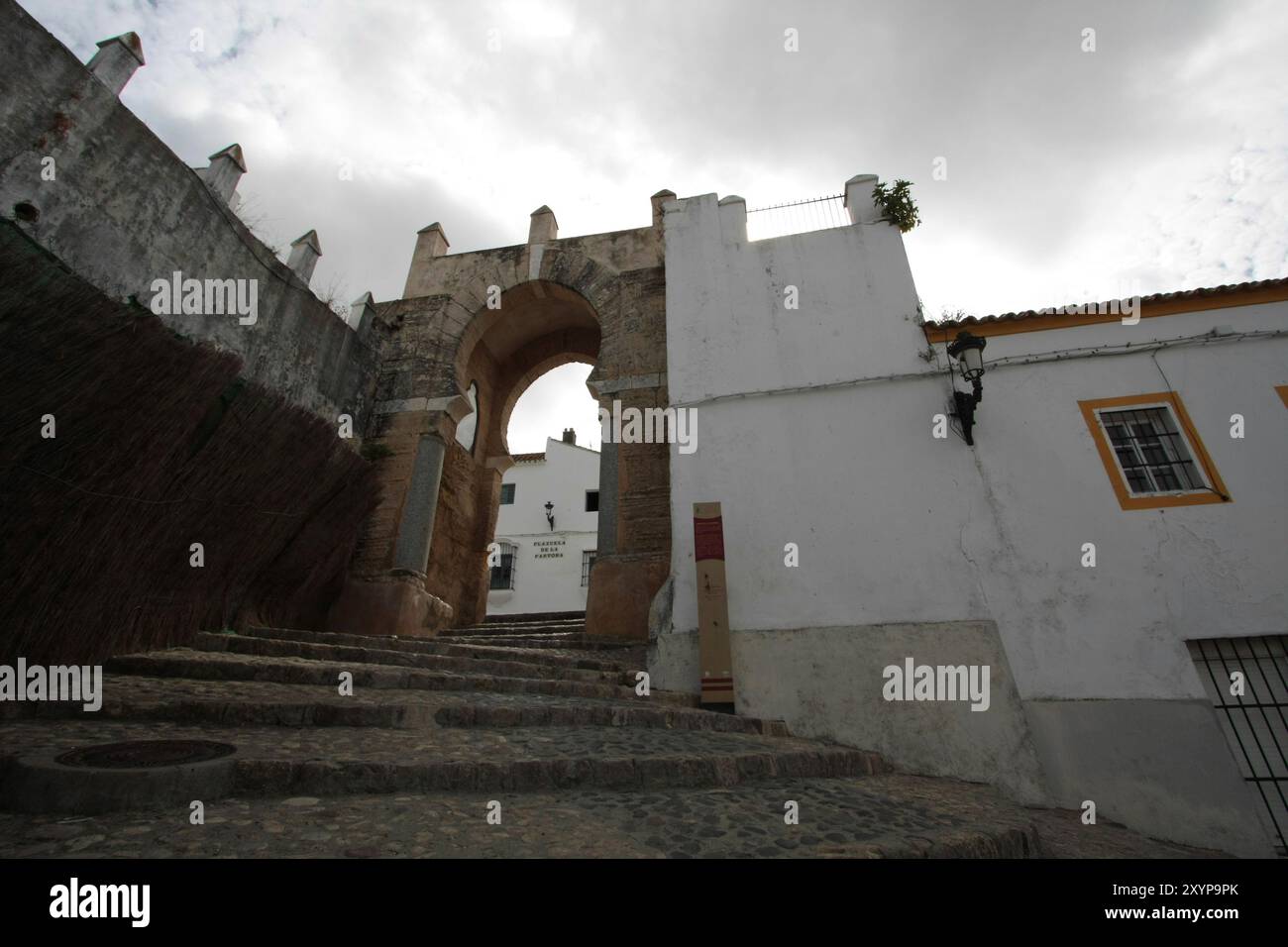 Arco de la Pastora in Medina Sidonia, Andalusien Arco de la Pastora in Medina Sidonia, Andalusien Stockfoto